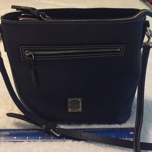 Dooney & Bourke Saffiano Dark Blue Crossbody Lani